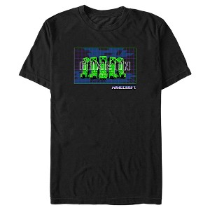 Men's Minecraft Creepers Game On T-Shirt - 1 of 4