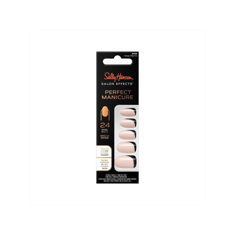 Sally Hansen Salon Effects Perfect Manicure Press on Nails Kit - Oval - Swoop There It Is - 24ct, 1 of 11