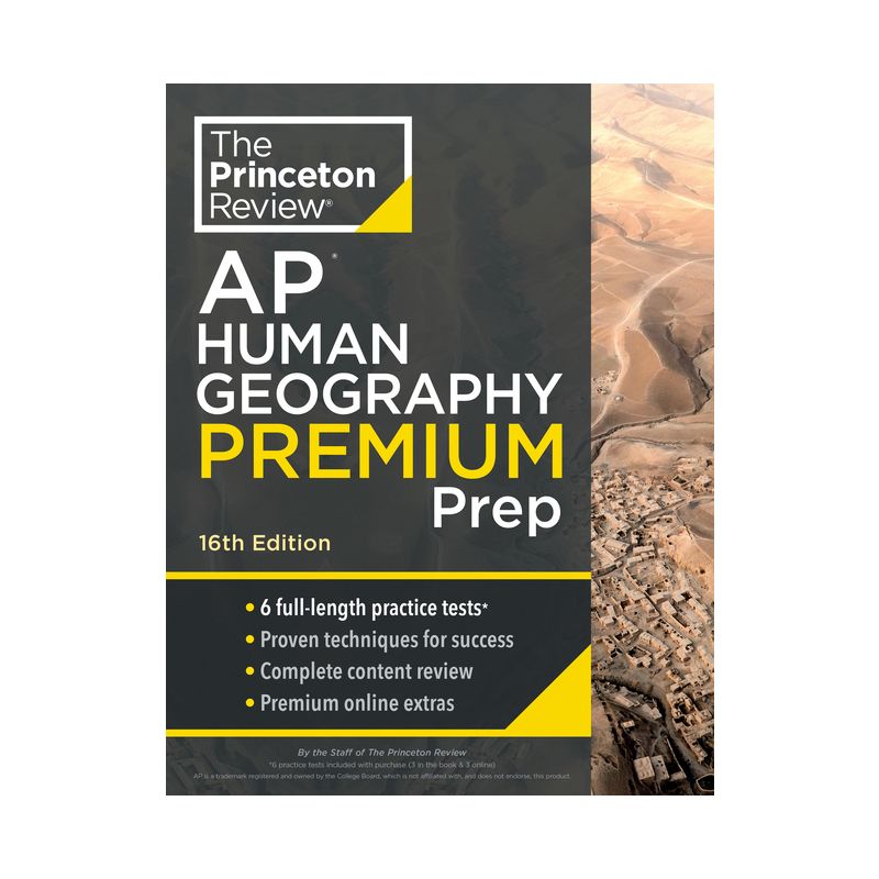 Princeton Review AP Human Geography Premium Prep, 16th Edition - (College Test Preparation) by  The Princeton Review (Paperback), 1 of 2