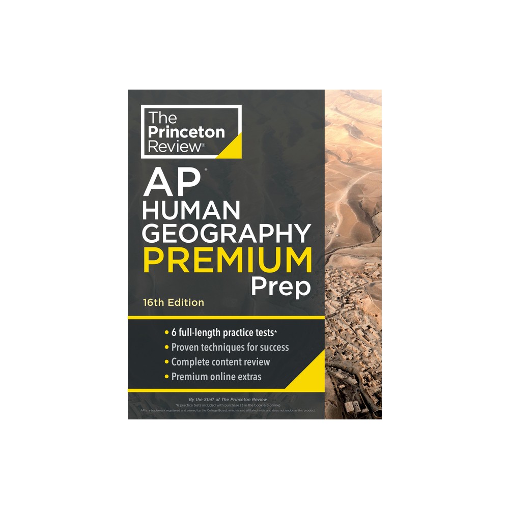 Princeton Review AP Human Geography Premium Prep, 16th Edition - (College Test Preparation) by The Princeton Review (Paperback)