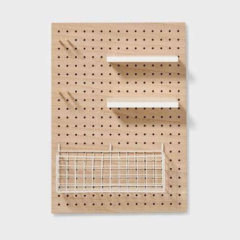 Modular Organization System Kids' Pegboard Brown - Pillowfort