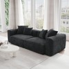 WJShome Sectional Couches for Living Room,102inch Cloud Couch Modular Sectional Sofa,Corduroy Couch Love Seat,Cushion Covers Removable& Washable - 2 of 4