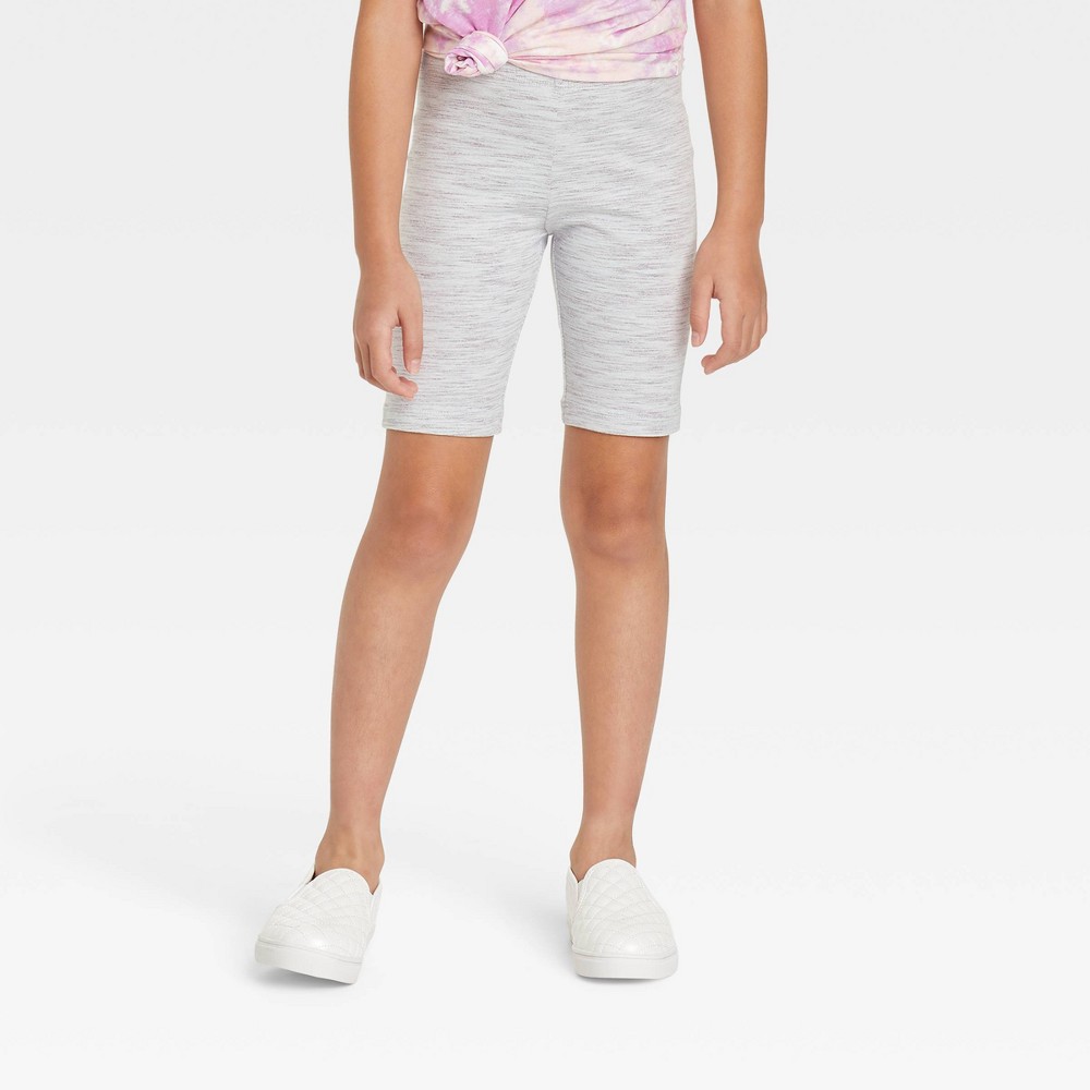 Girls' Mid-Rise Bike Shorts - Cat & Jack Gray XXL