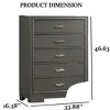 Sapphtopaz Modern Dresser with Drawers & Handle Closet Organizers and Storage with Sturdy Frame Chest of Drawers for Bedroom,Entryway - 4 of 4