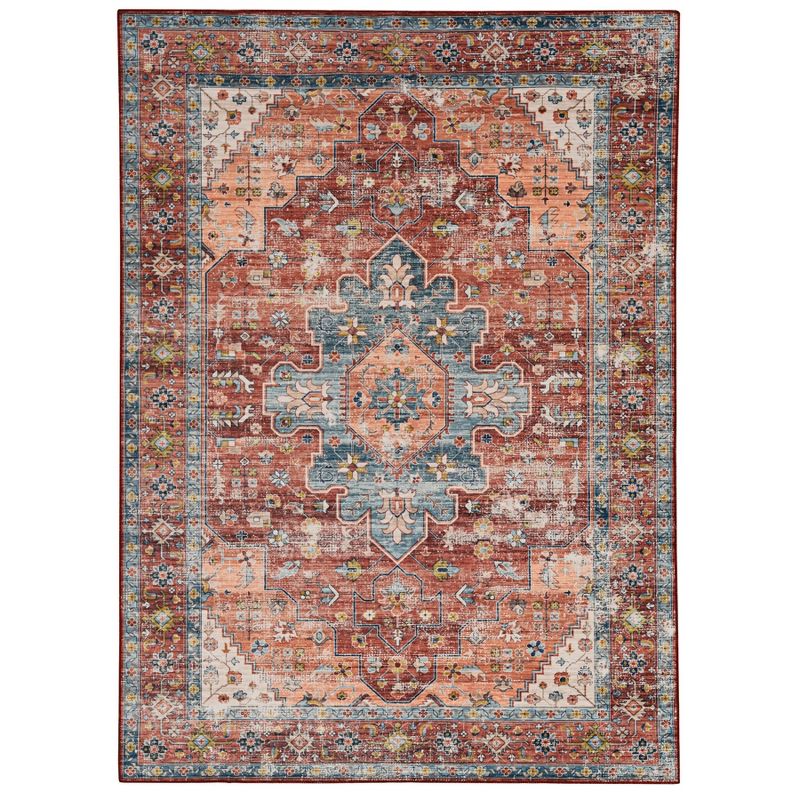 Washable Carter Rug Rust/Ivory - Linon, 1 of 10