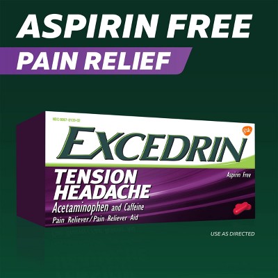 Excedrin Tension Headache Acetaminophen Caplets, 100 ct - Fry's