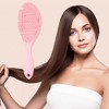 Unique Bargains Grid Hair Brush Shower Detangler Need to Vent Detangling Brush Rubber - 3 of 4