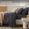 Cotton Tencel Sheet - Luxury Hotel Bedding Set, Soft, Cooling & Breathable for Hot Sleepers, Deep Pocket Up to 16 Inches - 4 of 4