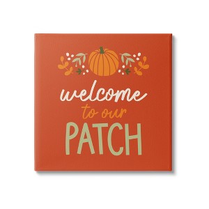 Stupell Industries Welcome Pumpkin Patch Phrase, 24'' x 24'' - 1 of 4