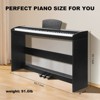 SKONYON 88-Key Weighted Hammer Action Digital Piano Supports Bluetooth, MIDI USB, Black - 2 of 4