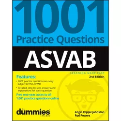 Asvab: 1001 Practice Questions for Dummies (+ Online Practice) - 2nd Edition by  Angie Papple Johnston & Rod Powers (Paperback)