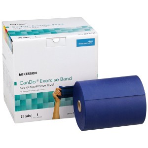 McKesson CanDo Exercise Resistance Band Blue Heavy Resistance, 25 yds., 1 Count - 1 of 4