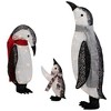 Northlight 3D Lighted Winter Penguin Family Outdoor Christmas Yard Decoration - 32" - Set of 3 - 4 of 4
