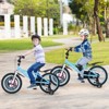 Infans Rabbit Pilot Sporty Kids Bike, 18 Inch Child Bike for 4-8 Years Old with Adjustable Height, Training Wheels, Handbrake & Coaster Brake, Blue - 4 of 4