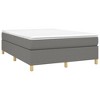Bed Frame Dark Gray Fabric (100% polyester), plywood, engineered wood - 3 of 4