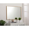 Elegant Lighting Metal frame rectangle mirror 27 inch in Brass - 2 of 4