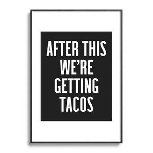 EnvyArt Getting Tacos Metal Framed Art Print - Deny Designs - 1 of 3
