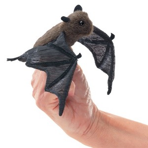 Folkmanis Puppets Mini Bat Finger Puppet - 8009 - 1 of 4
