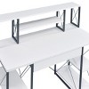 NicBex Home Office Desk 47.5" L Morden Writing Desk with 8 Storage Compartments, Drawer with Metal Slide and Wooden Desktop for Study and Work - 4 of 4