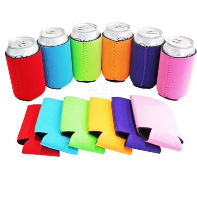 Thick Neoprene Can Cooler Beverage Insulator 4 Pack Assorted : Target