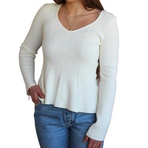 Women's Quinn Peplum Sweater - WISHLIST - 1 of 2