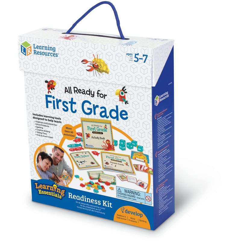 Learning Resources All Ready for First Grade Readiness Kit - 67 pieces, Ages 5+ Kids Learning Activities, 4 of 6