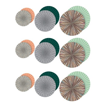 Teacher Created Resources Home Sweet Classroom Hanging Paper Fans 3 Per Pack 3 Packs (TCR77398-3)