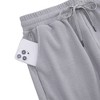 Women's Bermuda Shorts with Zipper Pockets Casual Summer Drawstring Jersey Shorts Elastic Waist Comfy Waffle Shorts - 2 of 4