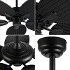 52" Raffles Bohemian Industrial Iron 6-Speed Palm Ceiling Fan - JONATHAN Y - 4 of 4