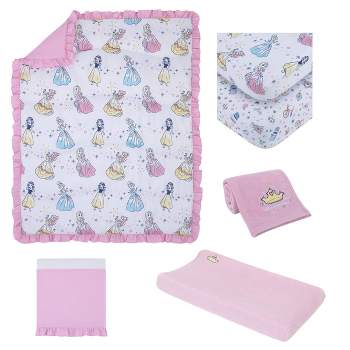 Disney Little Princess Nursery Crib Bedding Set - 6pc
