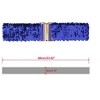 INSPIRE CHIC Women's Shinny Wide Waist Belts Interlock Buckles Sequins Decor Stretchy Belts 2 Pcs 23.62" - 3 of 4