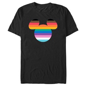 Men's Mickey & Friends LGBTQIA+ Pride Flag Logo T-Shirt - 1 of 4