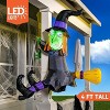 Joyfy 4FT Halloween Inflatable Outdoor Decoration, Inflatable Witch with Built-in LEDs for Halloween Trees & Parties, Yard Garden Lawn Outdoor Decor - 3 of 4