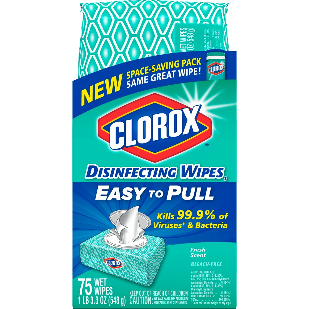 Clorox Disinfecting Wipes Fresh Scent - 75ct