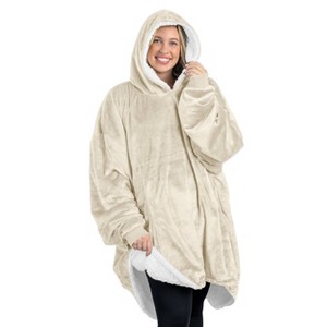Adult Bare Homey B-Cozy Fleece Wearable Blanket - 1 of 4