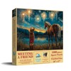 Sunsout Meeting a Friend 1000 pc Jigsaw Puzzle 77164 - 2 of 4