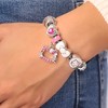 Sanrio Hello Kitty 7'' Fashion Charm Bead Bracelet with Pink Enamel and Crystal Beads - 3 of 4