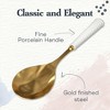 Portmeirion Sophie Conran White Serving Spoon - Stainless Steel Kitchen Utensil with Ceramic Ripple Handle, Elegant Cooking Tool - 3 of 4