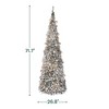 Hyleory 6 ft. Fully Decorated Pre-Lit Pop Up Artificial Christmas Tree with 150 LED Lights - 4 of 4