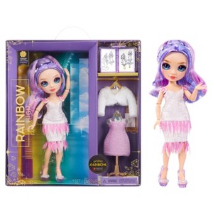 Rainbow High Fantastic Fashion Violet Willow 11" Fashion Doll w/ Playset - 1 of 4