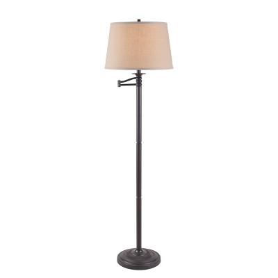 3-way Riverside Swing Arm Floor Lamp Bronze - Kenroy Home