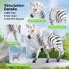 41-Piece Safari Animals Playset with Light-Up Sound Lion Basket, Non-Toxic Educational Animal Figurines for Toddlers and Kids - 3 of 4