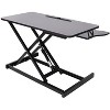 KTMBDW Height Adjustable Standing Desk 31.5” Wide Sit to Stand Converter Stand Up Desk Tabletop Workstation for Laptops Monitor Riser - 3 of 4