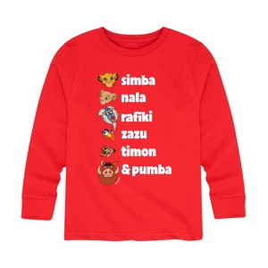 Boys' - Disney - Main Characters Long Sleeve Graphic T-Shirt - 1 of 4