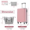 20" Carry On Luggage Set with Spinner Wheels, Lightweight Hardshell ABS Suitcase, Expandable Duffel & Toiletry Bag - ModernLuxe - 2 of 4