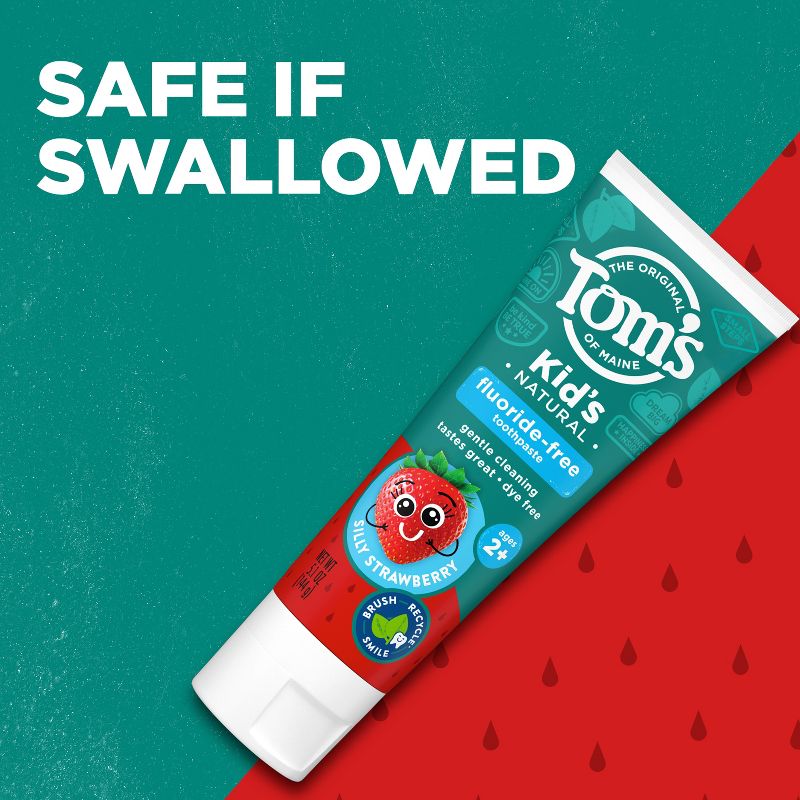 Tom's of Maine Silly Children's Fluoride-Free Toothpaste - 5.1oz, 5 of 11
