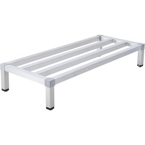 Aluminum Dunnage Rack with 1000 lb Capacity - Heavy-duty  commercial storage for restaurant, supermarket, kitchen. - 1 of 4