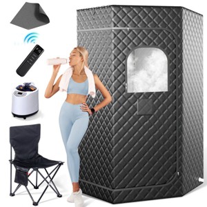 Warmounts Portable Folding Steam Sauna 1200W for Home Spa Stress Relief - 1 of 4
