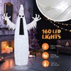 Slickblue Spooky 5.9ft Pop-Up Ghost with 160 LED Lights for Yard, Porch, Haunted Halloween Setup - 4 of 4