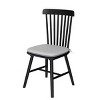Set of 2 Modern Dining Chairs with Cushioned Seat and High Backrest, Wood Chairs for Dining Room, Kitchen or Home Office – The Pop Home - 3 of 4